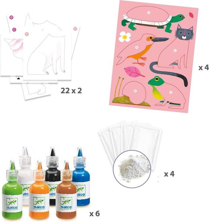 Actual product image Djeco Marmorpapier Bunt