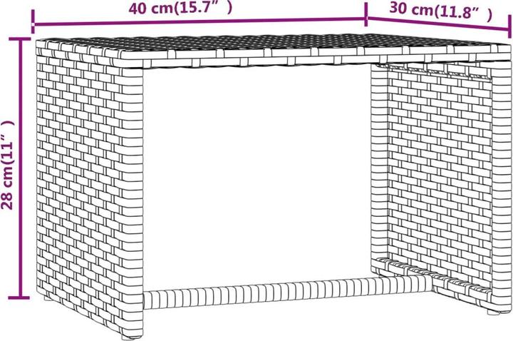Actual product image vidaXL Sonnenliege (40 cm)