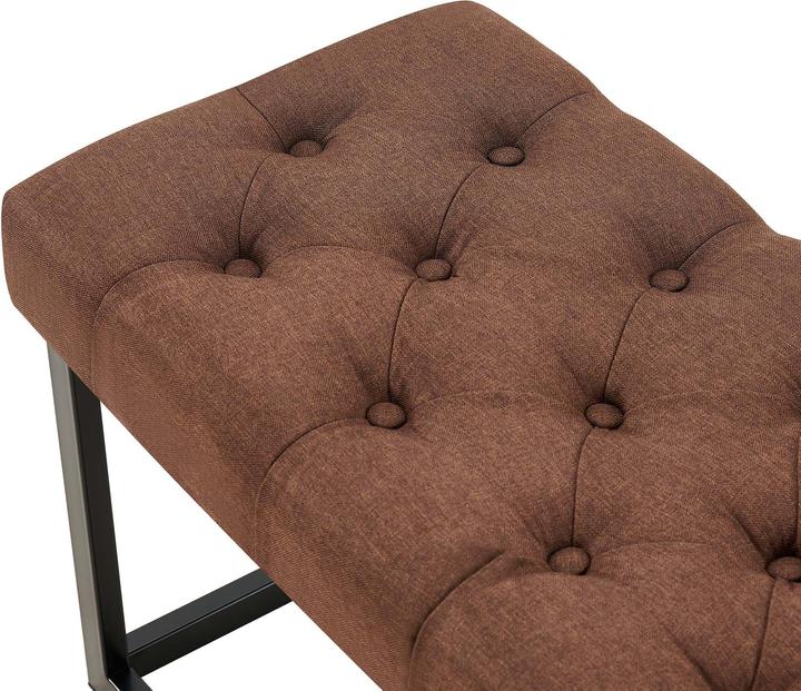 Actual product image Swisshandel24 Bench Amun fabric B150, brown (150 cm)