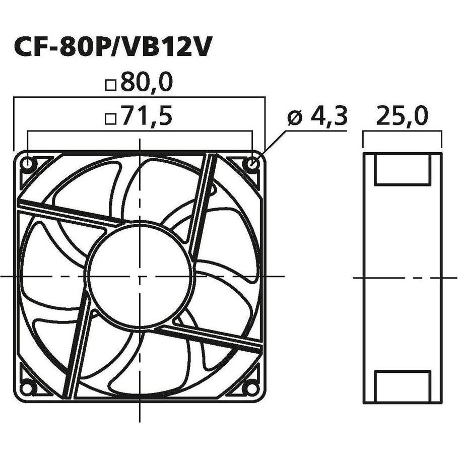 Thumbnail - Org.makers Axial-Lüfter (1 x), PC Lüfter, Schwarz