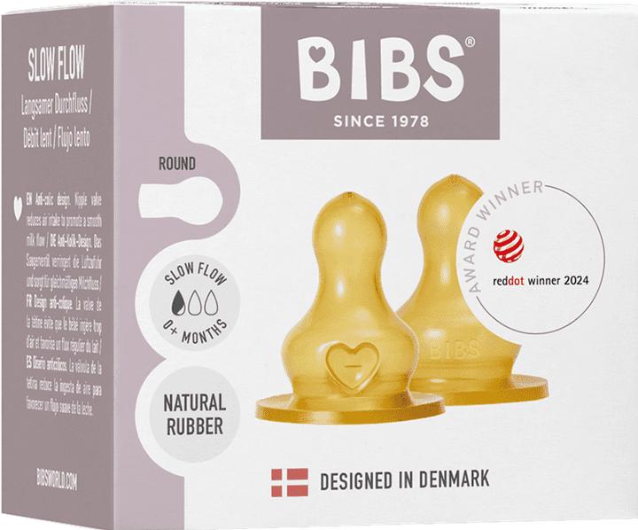 Produktbild Bibs Flaschensauger Latex Slow Flow 2 Stück