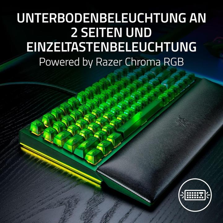 Produktbild Razer Blackwidow V4 75% Phantom Green (US, Kabelgebunden)