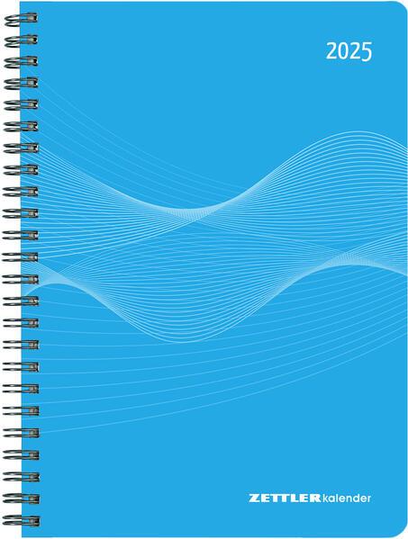 Image du produit Agenda semainier 2025 bleu, 15x21cm, calendrier de poche avec 128 pages, 1 semaine sur 2 pages (15 x 21 cm, 1 mois / 1 page)