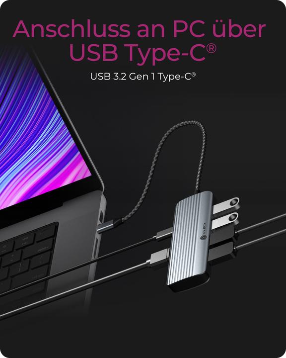 Image du produit Icy Box IB-DK4022a-CPD (USB-C, 6 ports)
