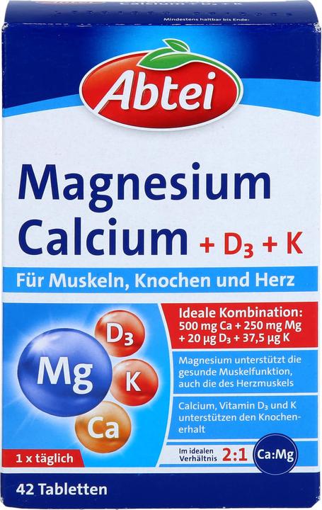 Actual product image Abtei MAGNESIUM CALC. +D+K (42 pcs., Pills)