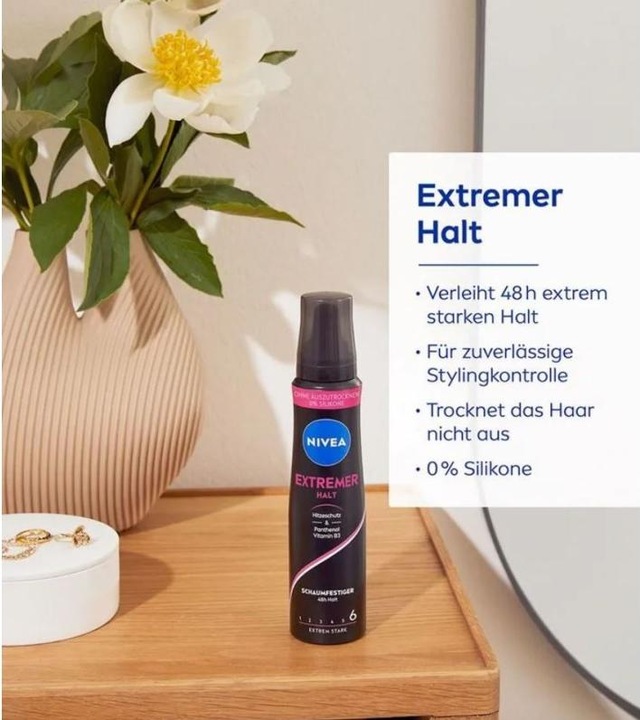 Actual product image NIVEA Extreme hold (150 ml, Foaming agent)