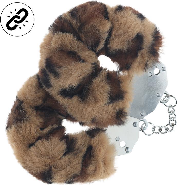 Produktbild Ouch! Hochbelastbare flauschige Handschellen - Leopard