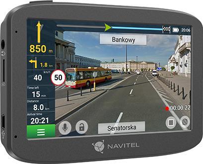 Produktbild Navitel RE 5 DUAL Full HD Grey (Eingebautes Display, Bluetooth, Nachtsicht, Eingebautes Mikrofon, Full HD)