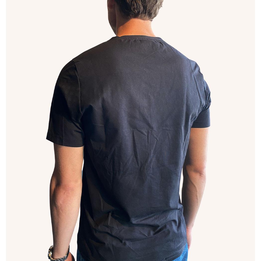 Swedish Posture, Uomini, Maglietta sportiva, Alignment T-Shirt Baumwolle XXL Herren Schwarz (XXL), Nero, XXL