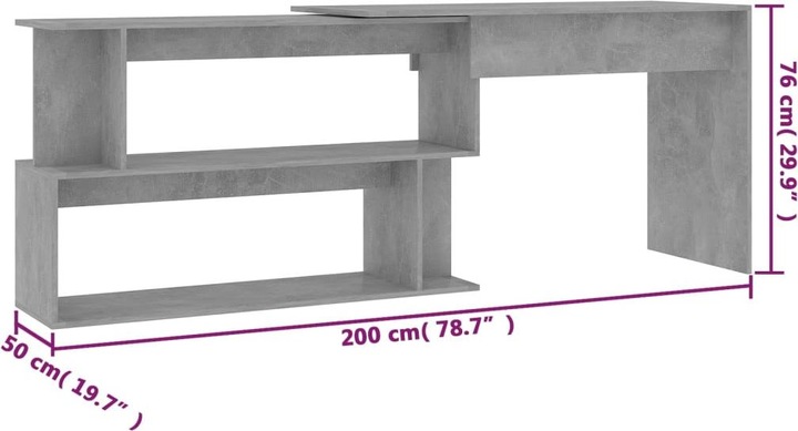 Actual product image VidaXL Titos (200 x 50 x 76 cm)