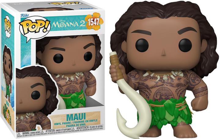 Actual product image Funko Vaiana 2 POP! & Buddy Vinyl Figur Maui with Fish Hook 9 cm