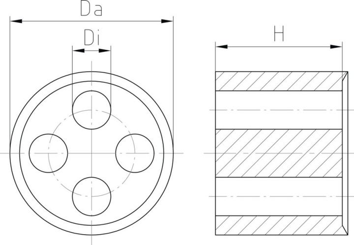 Actual product image Jacob Multipakning Perfect PG16 til kabel Ø 3x6,5 mm gummi, sort