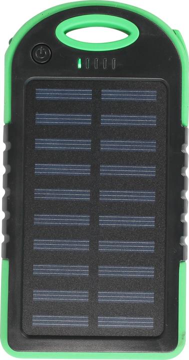 Image du produit PhoneLook Batterie externe 5000mAh Power Bank panneau solaire portable dual USB LED IPX4 waterproof (5000 mAh)
