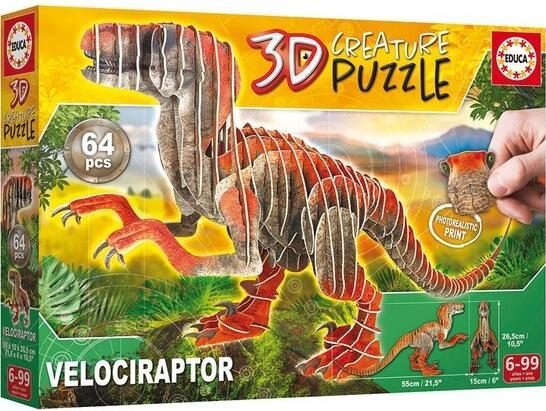 Produktbild Educa Velociraptor 3D (64 Teile)