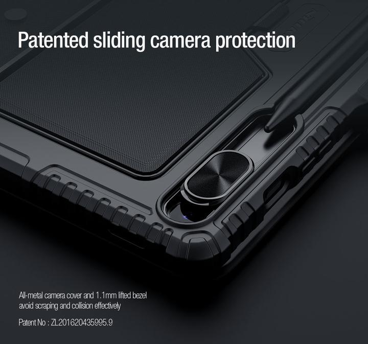 Immagine prodotto NoName Nillkin Custodia con tastiera combinata (versione retroilluminata) per Samsung Tab S9+ Nero (Galaxy Tab S9+)