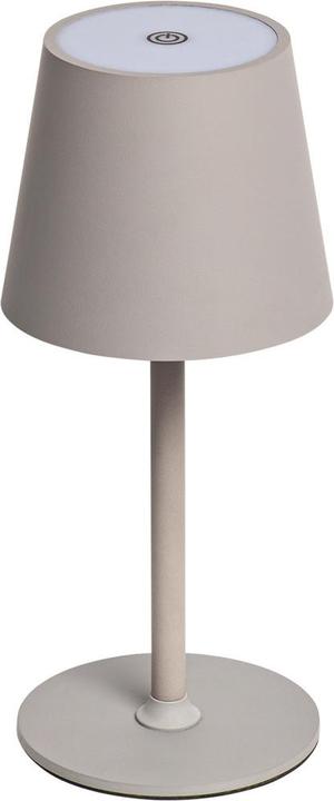 Produktbild Idena LED Tischleuchte Touch Metall grau 11x24/38cm Akku USB dimmbar 3 Modi Innen und Aussen