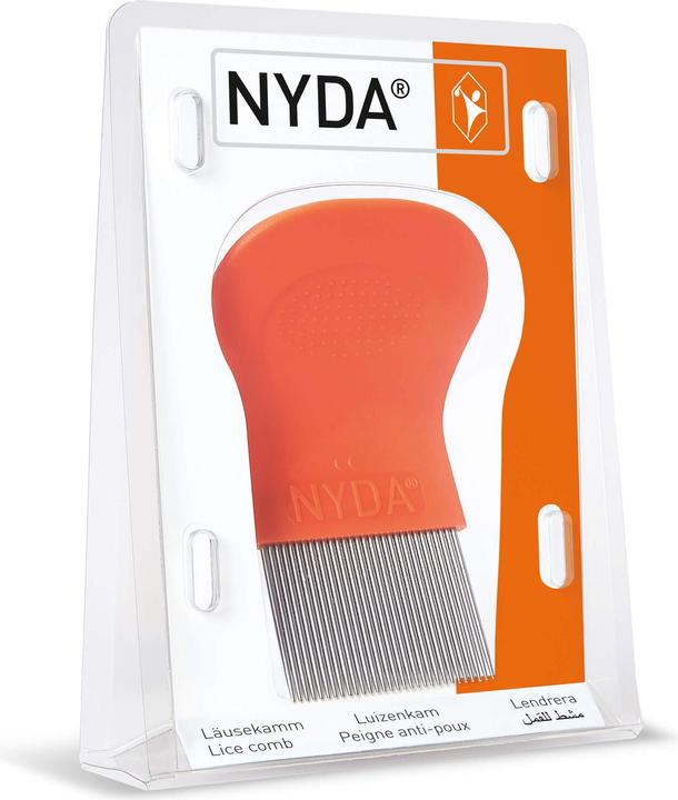 Immagine prodotto Nyda Pettine per pidocchi e lendini in metallo, pettine da 1 pz.