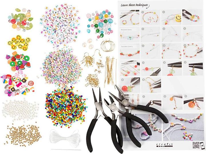 Produktbild Creativ Company DIY Kit - Starter Craft Kit Jewellery Vibrant colours