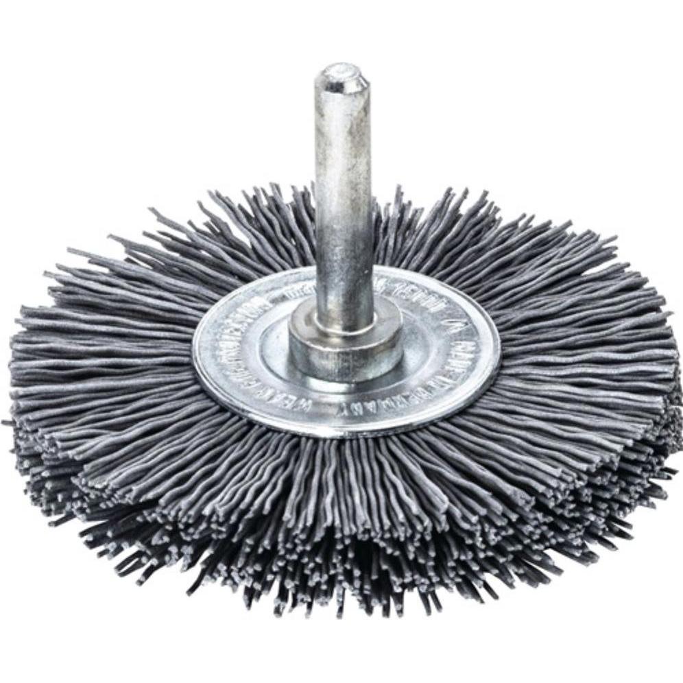 Lessmann, Schleifmittel, Rundbürste Ø 70 mm Schaft 6 mm SiC Schleifborsten Körnung 120 12 mm 15000 min-¹ (120)