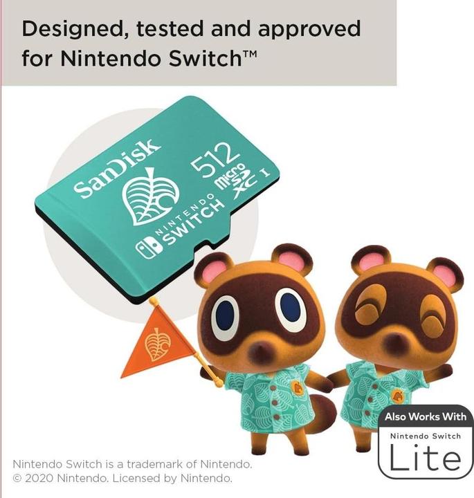 Produktbild SANDISK Nintendo Switch Card (512 GB, microSDXC, U1, UHS-I)