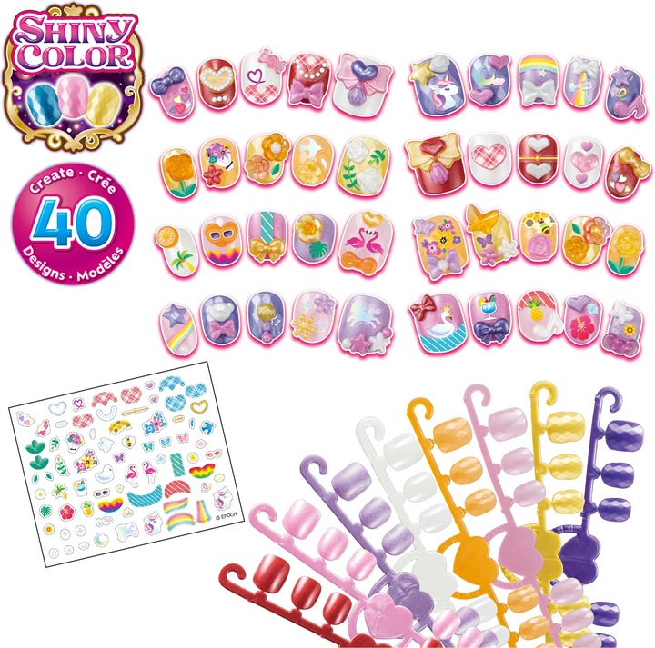 Produktbild Epoch Fingernägel Nachfüll Set gelb/pink (Kunstnägel, Mehrfarbig)