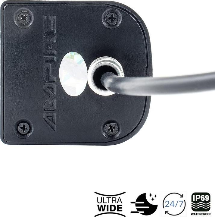 Actual product image Ampire Mini Farb-Rückfahrkamera, Unterbau mit 155 Weitwinkellinse Frontkamera Eingang