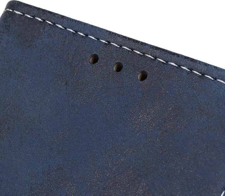 Produktbild Cover-Discount Xiaomi 11T - Vintage Etui Wildleder Optik dunkelblau (Xiaomi 11T Pro, Xiaomi 11T)