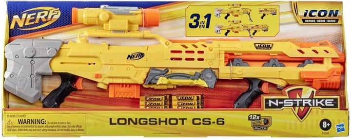 Produktbild Hasbro Nerf N-Strike Icon Series Longshot CS-6 Foam 3in1 Blaster 8 Years E8886EU50