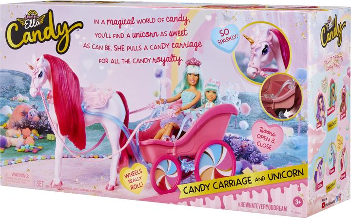 Produktbild MGA 039's Dream Ella Candy Carriage and Unicorn Doll horse-drawn carriage