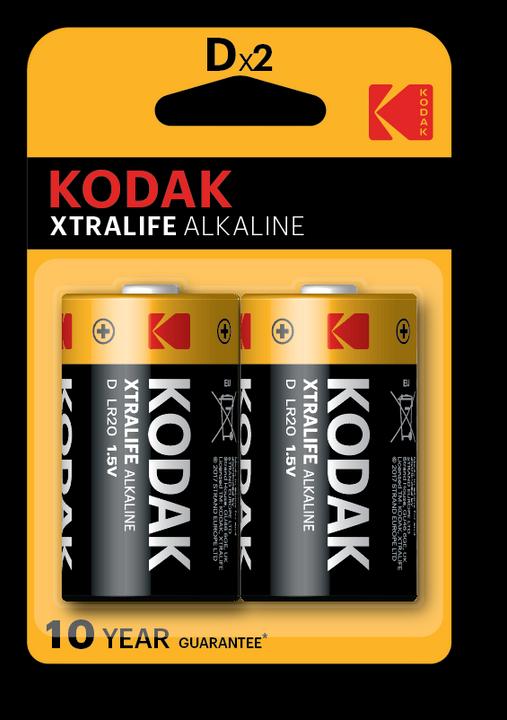 Produktbild Kodak KDXLR20PB2 - Einwegbatterie - D - Alkali - 1,5 V - 2 Stück(e) - 15500 mAh (2 Stk., D, 15500 mAh)