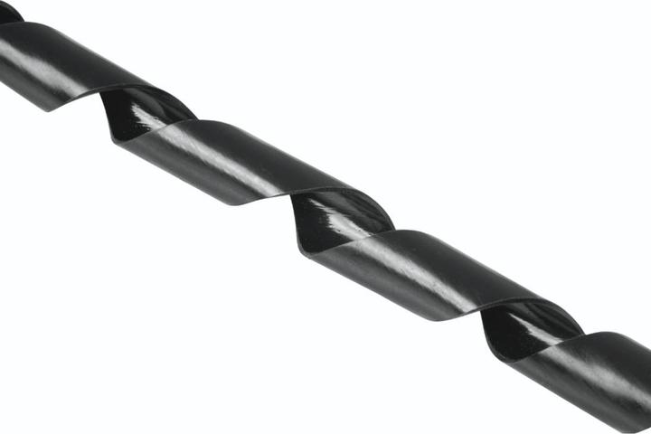 Immagine prodotto Hama Guaina flessibile per cavi a spirale, universale, 7,5 - 30 mm, 2,5 m, nera (Tubo a spirale per cavi, 2500 mm)