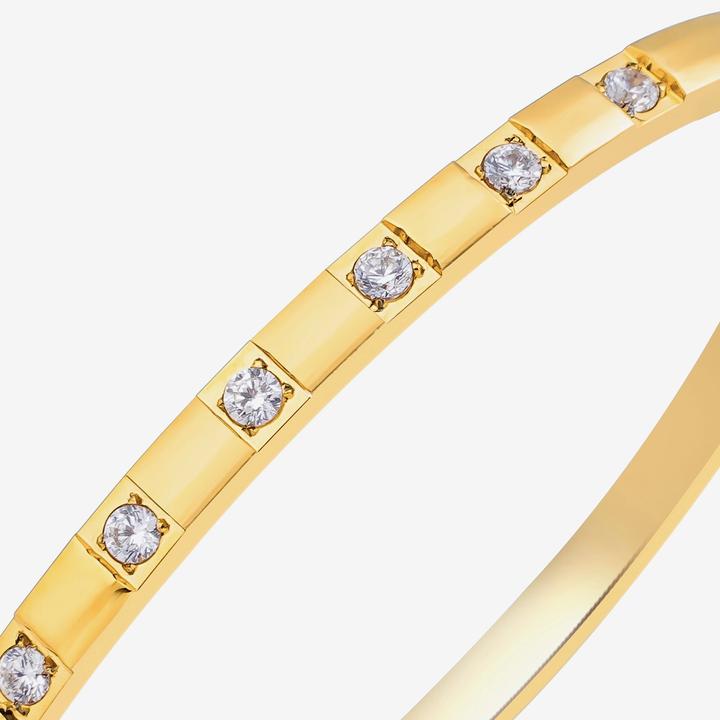 Actual product image Sensora Jewelry Sparkle Cuff Bracelet (Stainless steel)