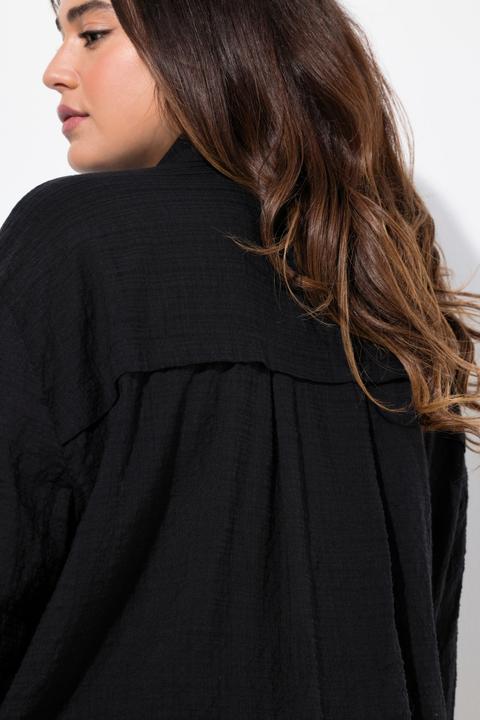 Produktbild Ulla Popken Hemdbluse, Oversized, Hemdkragen, Langarm (46, 48)