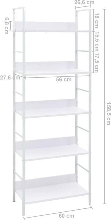 Produktbild vidaXL Standregal (27.60 x 27.60 x 158.50 cm)