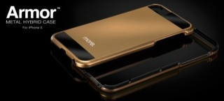 Produktbild More-Thing More. Armor Metal Hybrid Case für iPhone 5 (Apple iPhone 5, Apple iPhone 5s)