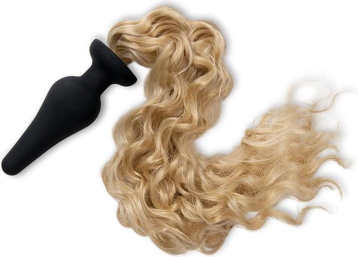 Productafbeelding Xgen Products Furry Tales - 4 Inch Silicone Ponystaart Butt Plug (Blond)