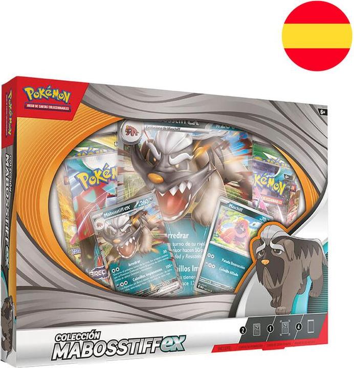 Produktbild Pokémon Spanish Pokemon Mabosstiff trading card game box