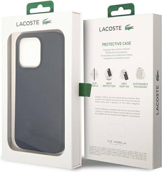 Produktbild Lacoste Hardcase Liquid Silicone für Apple iPhone 14 Pro - navy (Apple iPhone 14 Pro)