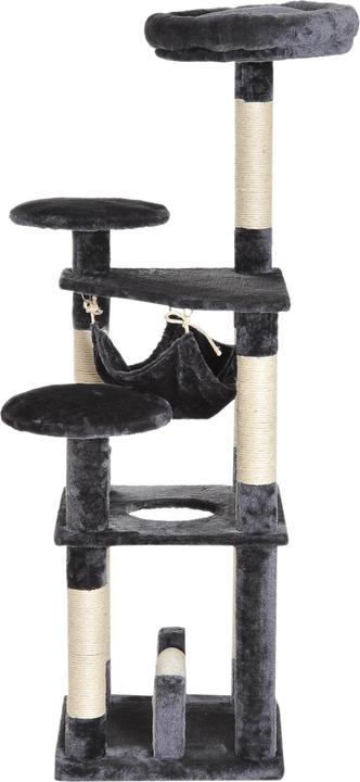 Immagine prodotto PawHut Albero per gatti con amaca (132 cm, Dgrey)