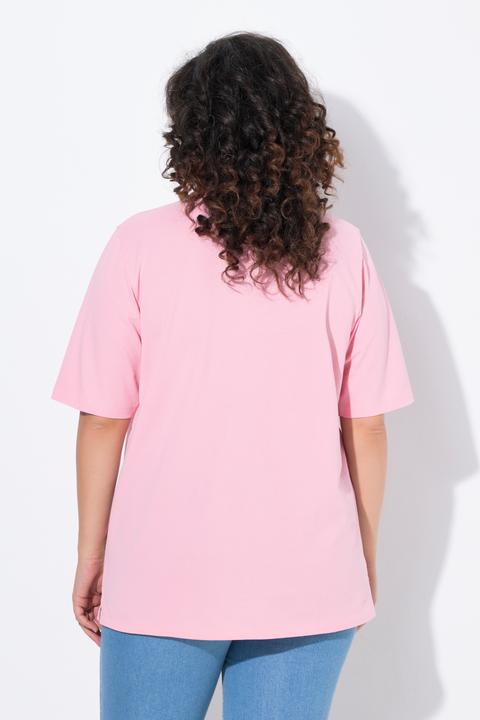 Image du produit Ulla Popken Polo en maille piquée. Patte de boutonnage en velours. Manches courtes (60)