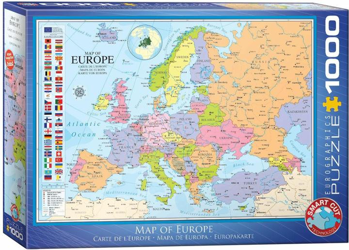Eurographics Karte von Europa (1000 Teile)
