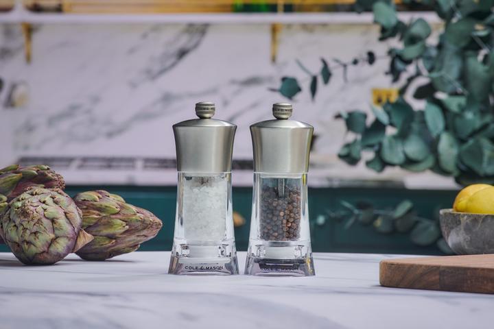 Image du produit Cole & Mason Pfeffer-Salzmühlen Set Bromley Acryl SS 15x6x6 cm (Sel, Poivre)