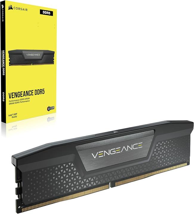 Image du produit Corsair DDR5 64GB PC 6600 CL32 KIT (2x32GB) VENGEANCE noir détail (2 x 32GB, 6600 MHz, RAM DDR5, DIMM)
