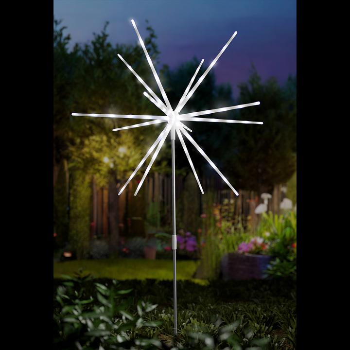 Mojawo LED garden plug polar star cold white DIA 50xH95cm battery
