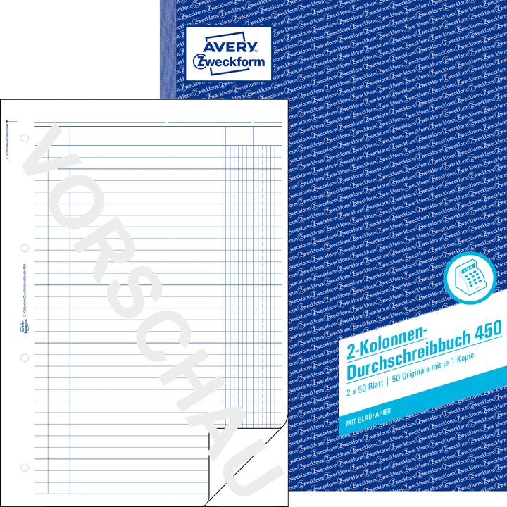 Produktbild Avery Kolonnen-Durchschreibbuch (50x)