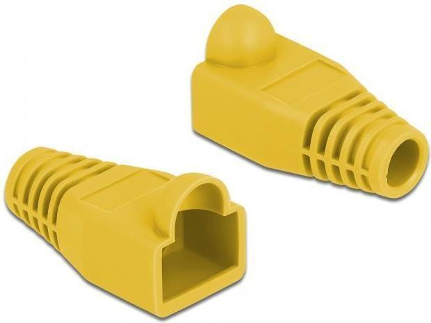 Produktbild Delock Knickschutztülle für RJ45 Stecker gelb 20 Stück (Stecker Tülle)