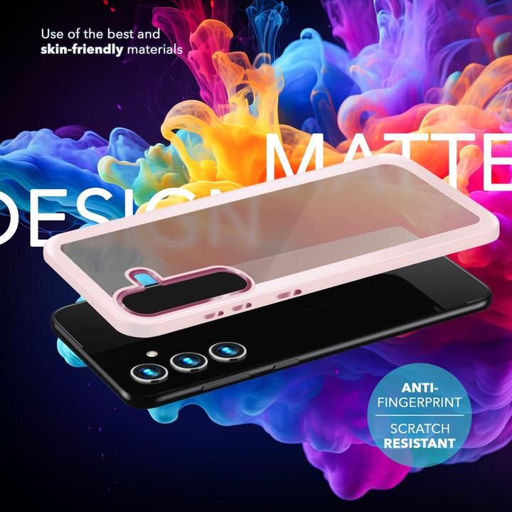 Actual product image Nalia Semi-transparent hybrid cover with protective frame (Samsung Galaxy S24)