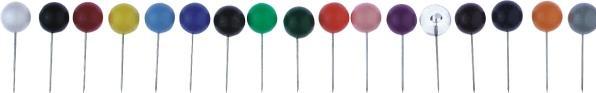Productafbeelding Alco Kaartnaalden assorti kleuren (20 Stuk, 16 mm)