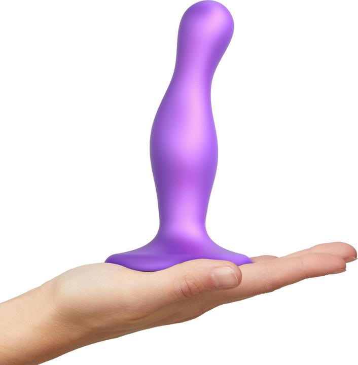 Strap-on-me Dildo Plug Curvy Metallic Purple M