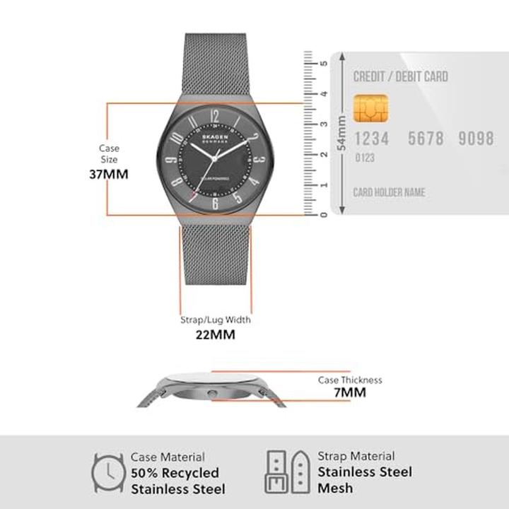 Immagine prodotto Skagen Grenen Solar (Orologio da polso analogico, 37 mm)